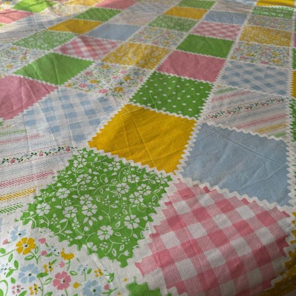 Vintage ‘70’s Sears Roebuck Country Patch Duvet/Sheet - Picture 5 of 9